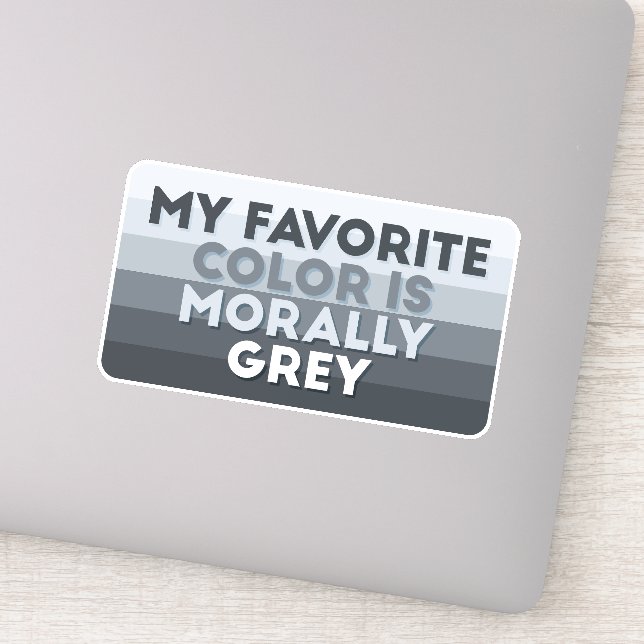 My favourite colour is morally grey (Detail)