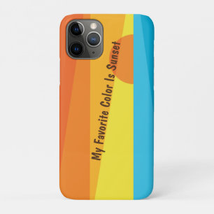 My Favourite Colour Is Sunset   Case-Mate iPhone Case