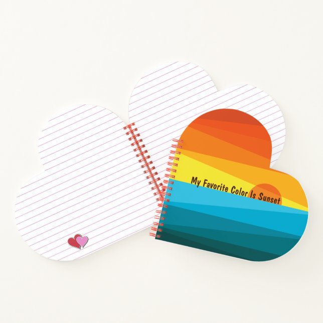 My Favourite Colour Is Sunset  Notebook (Inside)