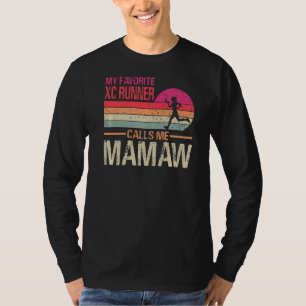 My Favourite Cross Country Runner Calls Me Mamaw V T-Shirt