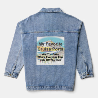 My Favourite Cruise Ports - DENIM JACKET