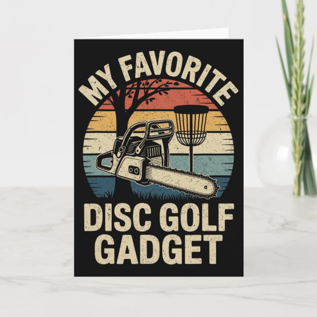 My Favourite Disc Golf Gadget Funny Disc Golf _1  Card (Front)