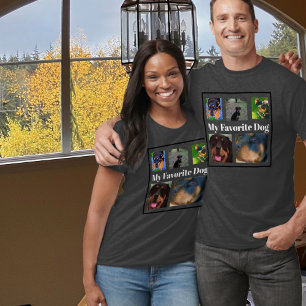 My Favourite Dog Create Your Own 6-Photo T-Shirt