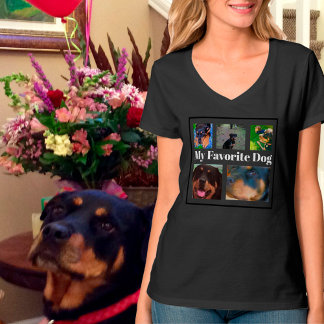 My Favourite Dogs Create Your Own 5-Photo  T-Shirt