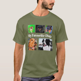 My Favourite Dogs Create Your Own 5-place  T-Shirt