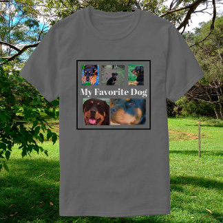 My Favourite Dogs Create Your Own 6-place  T-Shirt
