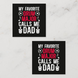 My Favourite Drum Major Dad Of A Drum Loyalty Card