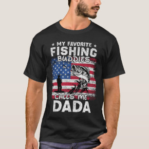 My Favourite Fishing Buddies Calls Me Dada Fishing T-Shirt