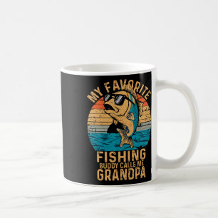 My Favourite Fishing Buddy Calls Me Grandpa Funny Coffee Mug