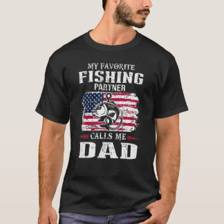 My Favourite Fishing Partner Calls Me Dad Fathers  T-Shirt