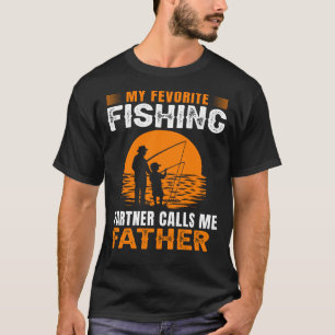 My Favourite Fishing Partner Calls Me FATHER Vinta T-Shirt