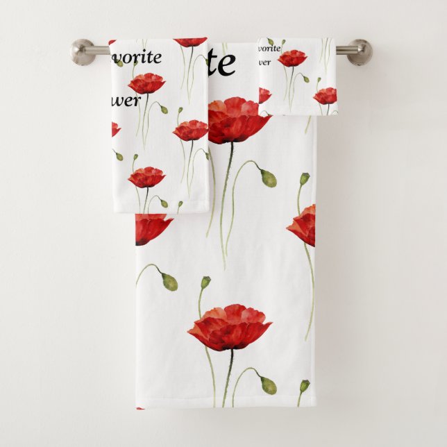 My Favourite Flower- Bath Towel Set (Insitu)