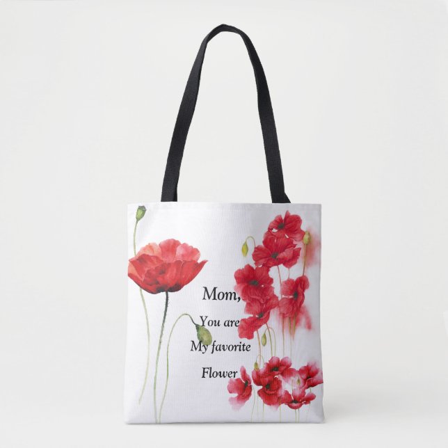 My Favourite Flower Tote Bag (Front)