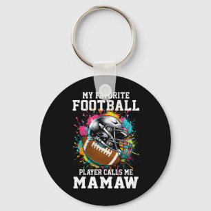My Favourite Football Player Calls Me Mamaw Mother Key Ring