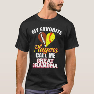 My Favourite Football Softball Players Call Me Gre T-Shirt