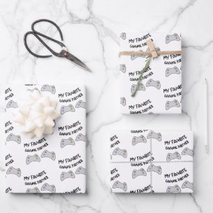 My Favourite Gaming Partner Wrapping Paper Sheets