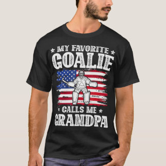 My Favourite Goalie Calls Me Grandpa Field Hockey T-Shirt