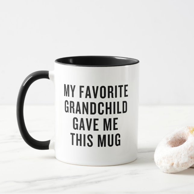 My Favourite Grandchild Gave Me This Mug Funny (With Donut)