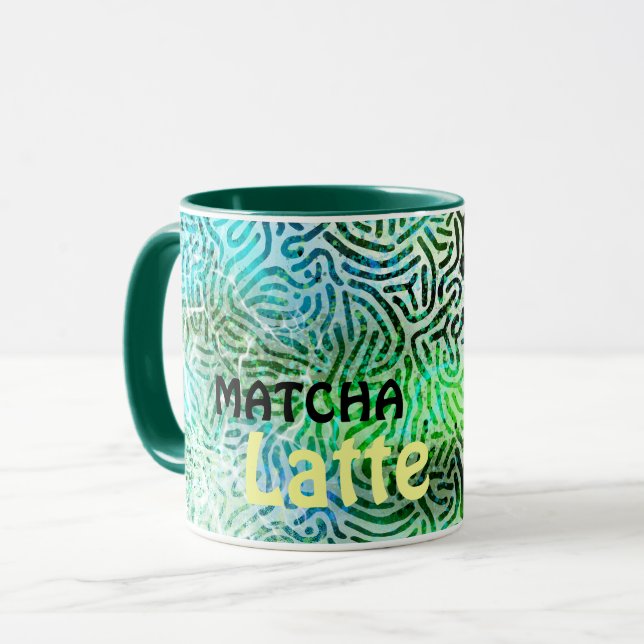 My favourite GREEN Matcha Latte Mug (Front Left)