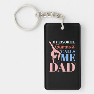 My Favourite Gymnast Calls Me Daddy Key Ring