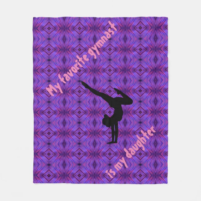 My favourite gymnast is my daughter blanket (Front)