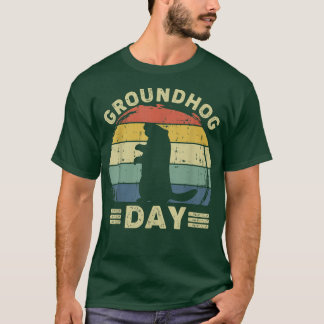 My Favourite Holiday Ground Hog Sunset Groundhog D T-Shirt