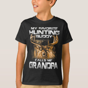 My Favourite Hunting Buddy Calls Me Grandpa  T-Shirt