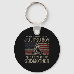 My Favourite Jiu Jitsu Boy Calls Me Godmother Moth Key Ring