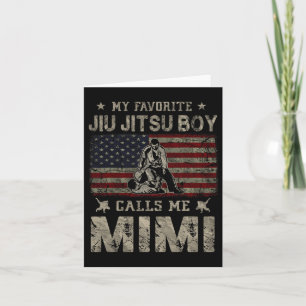 My Favourite Jiu Jitsu Boy Calls Me Mimi Mother's  Card