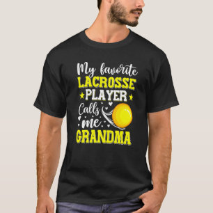 My Favourite Lacrosse Player Calls Me Grandma Moth T-Shirt