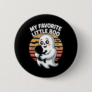 My Favourite Little Boo Halloween T-shirt 6 Cm Round Badge