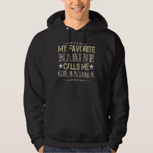 My Favourite Marine Calls Me Grandma Veteran Day Hoodie