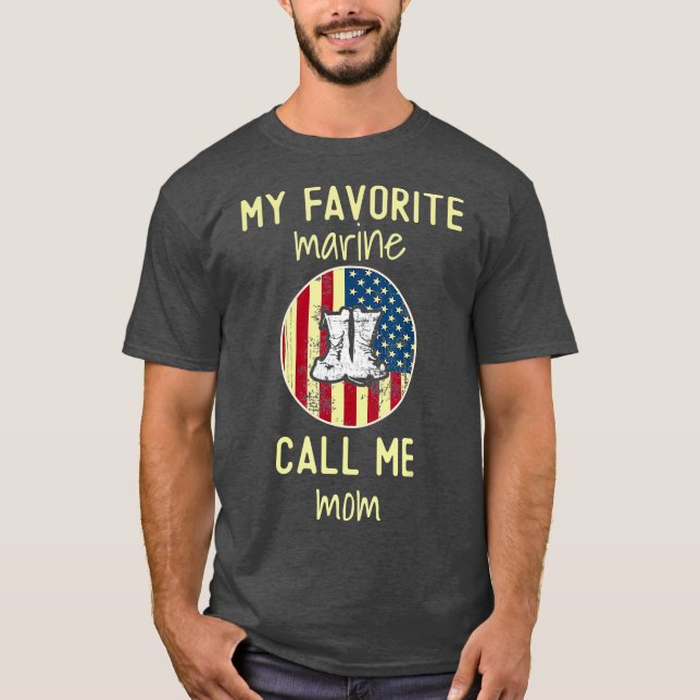 My Favourite Marine Calls Me Mum T-Shirt (Front)