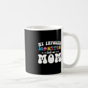 My Favourite Monster Calls Me Mum Fun Mother Hallo Coffee Mug
