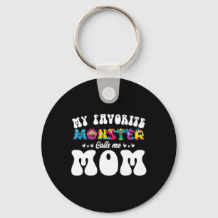 My Favourite Monster Calls Me Mum Fun Mother Hallo Key Ring