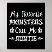 My Favourite Monsters Call Me Auntie Funny Cat Aun