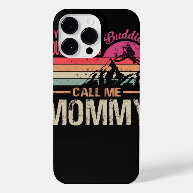 My Favourite Mountain Biking Buddies Call Me Mummy iPhone Case (Back)