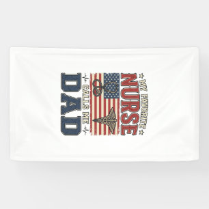 My Favourite Nurse Calls Me Dad Vintage Shirt Desi Banner