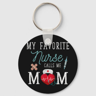 My Favourite Nurse Calls Me Mum Stethoscope Mother Key Ring