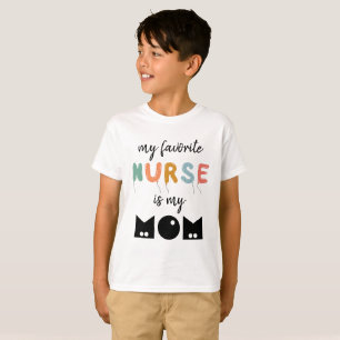 My Favourite Nurse Is My Mum Cute Personalised T-Shirt