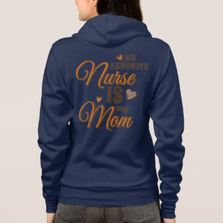 My Favourite Nurse Is My Mum Retro Vibes Hoodie