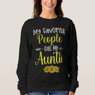 My Favourite People Call Me Auntie Sunflower Mothe Sweatshirt
