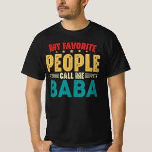 My Favourite People Call Me Baba Vintage Funny T-Shirt