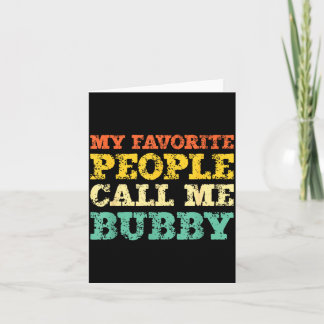 My favourite people call me bubby vintage  card