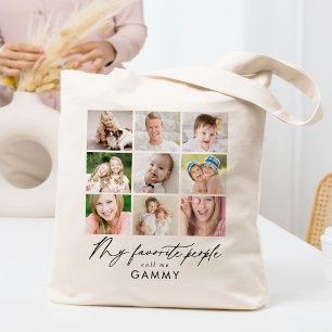 My Favourite People Call Me Collage Custom Tote Ba Bag