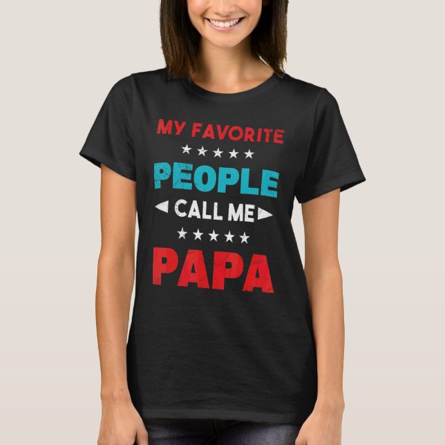 My Favourite People Call Me  Cool Papa Dad Men T-Shirt (Front)
