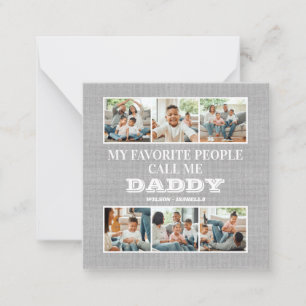 My Favourite People Call Me Daddy Father's Day Card