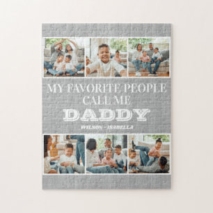 My Favourite People Call Me Daddy Father's Day Jigsaw Puzzle