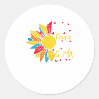 My Favourite People Call Me G-ma Xmas Gif Classic Round Sticker