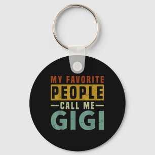 My Favourite People Call Me Gigi Grandma Mothers D Key Ring